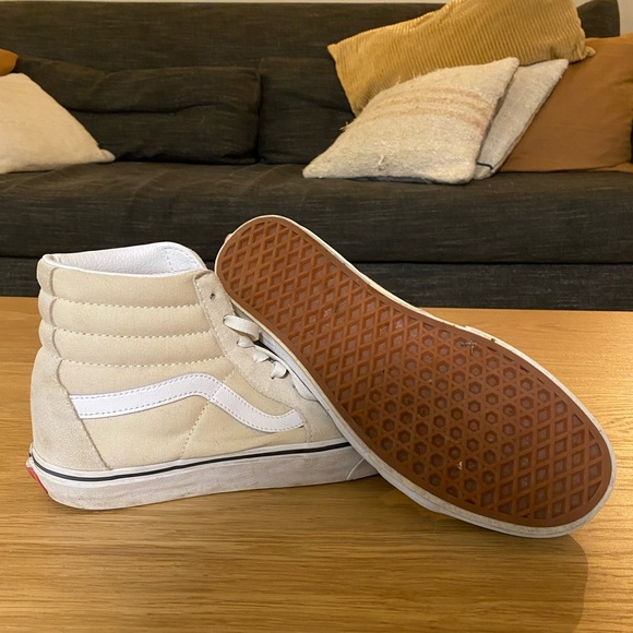 Off white cream High Top Vans - Picture 4 of 5